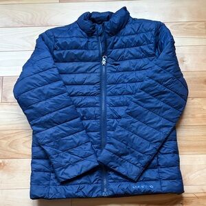 Lands' End Navy Quilted Jacket